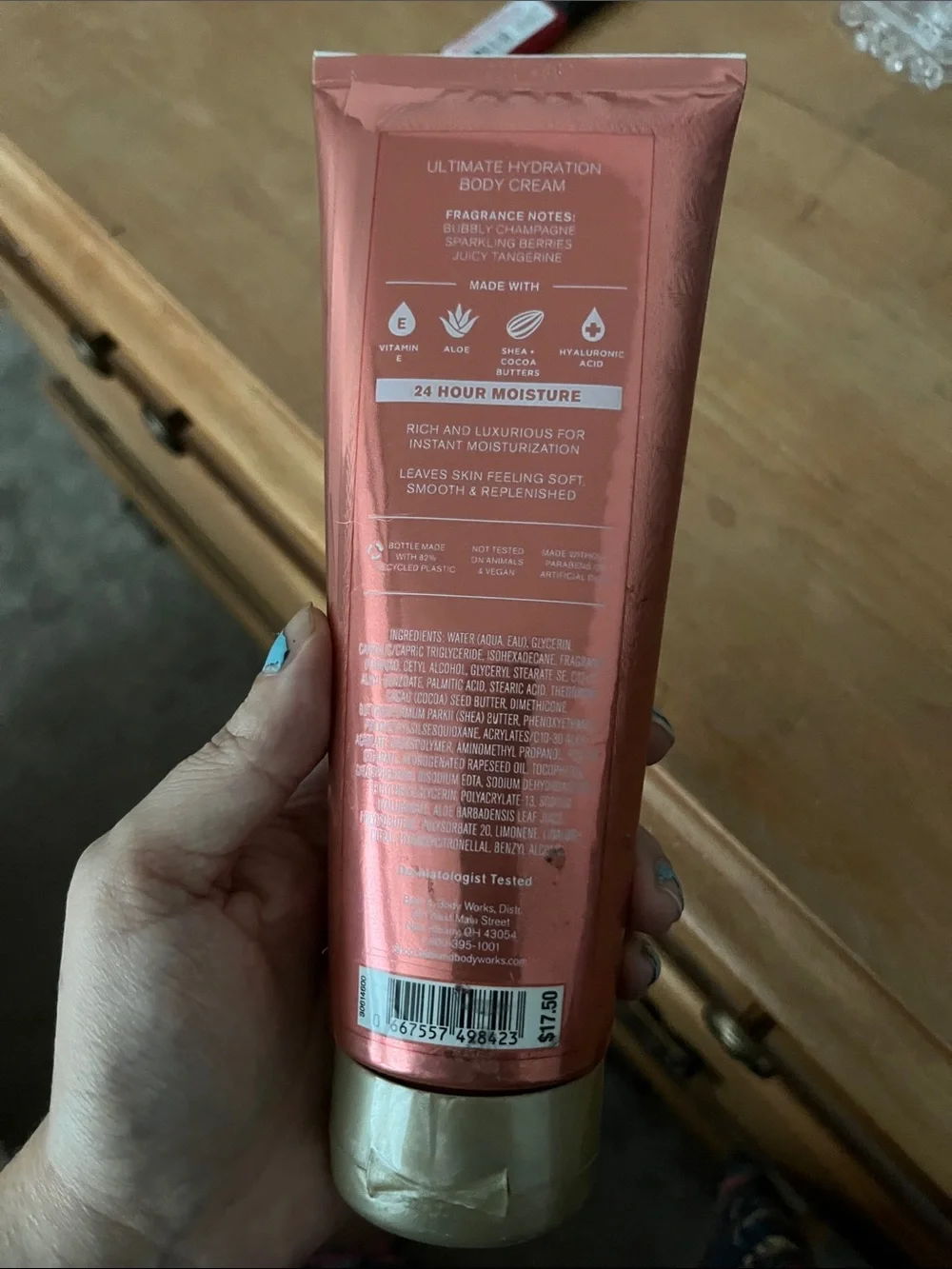Bath & Body Works Champagne Toast Body Cream — Rose Gold Tube